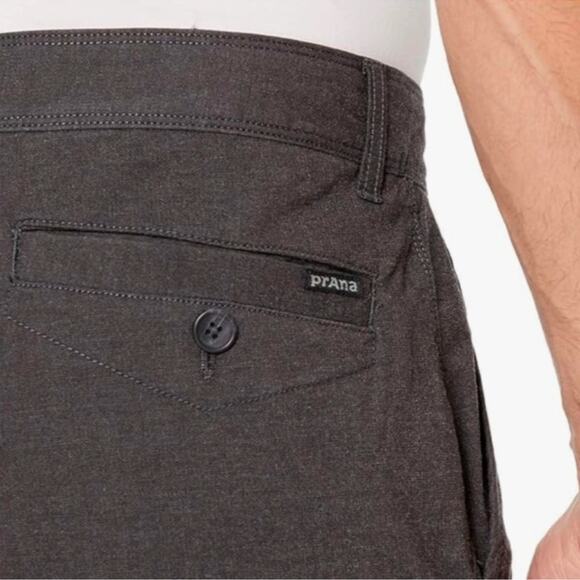 Prana Men’s Straight Fit Charcoal Mcclee Everyday Pants 34 x 29 - Picture 3 of 16